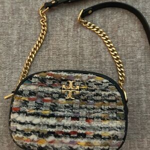 Tory Burch Black and Gold Crossbody Bag